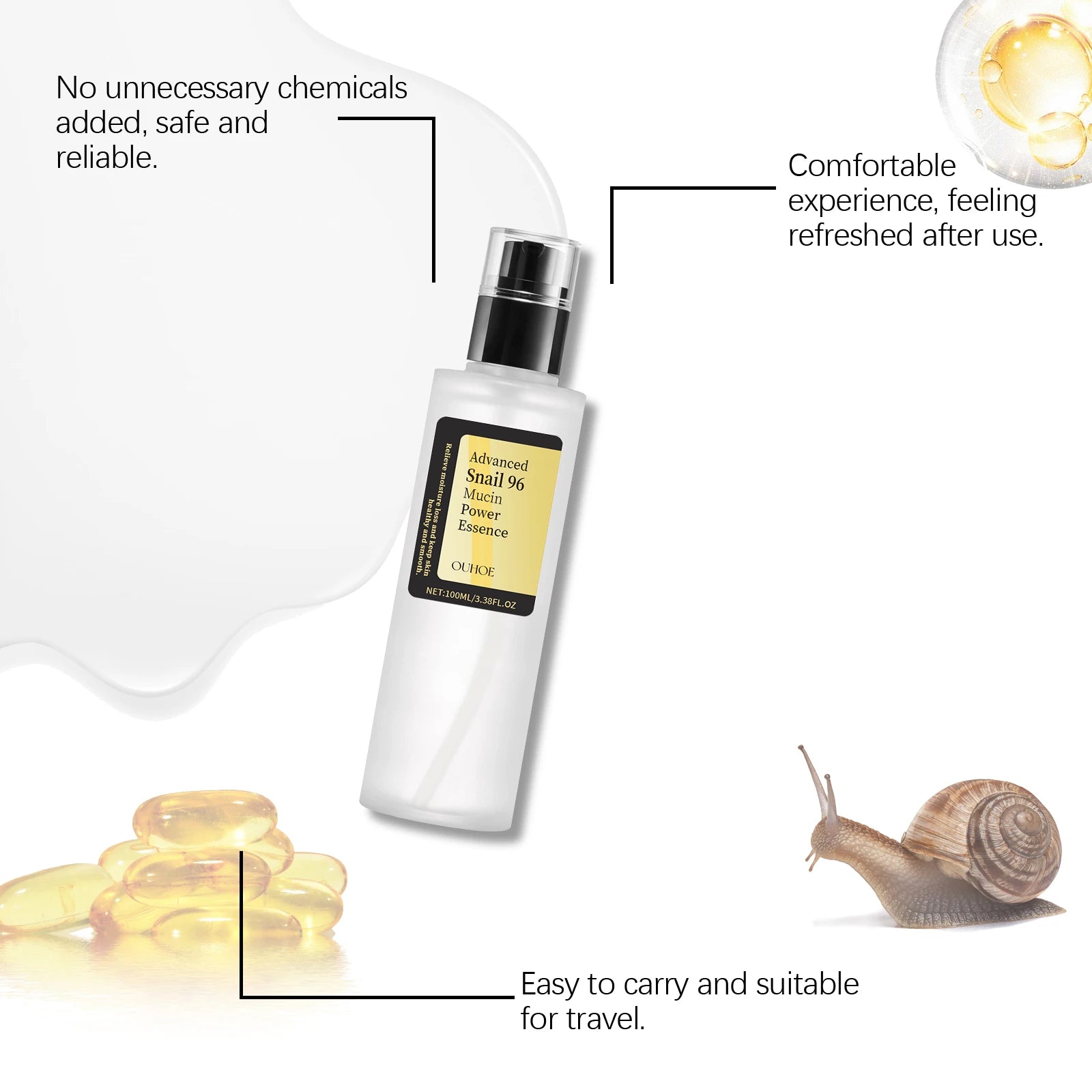 Snail Mucin Power Essence – Hydrate, Firm & Brighten Skin