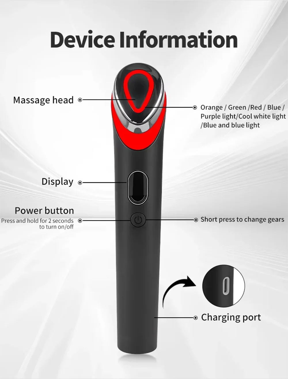 7-Color Facial Massager – EMS Lift & Anti-Wrinkle Device