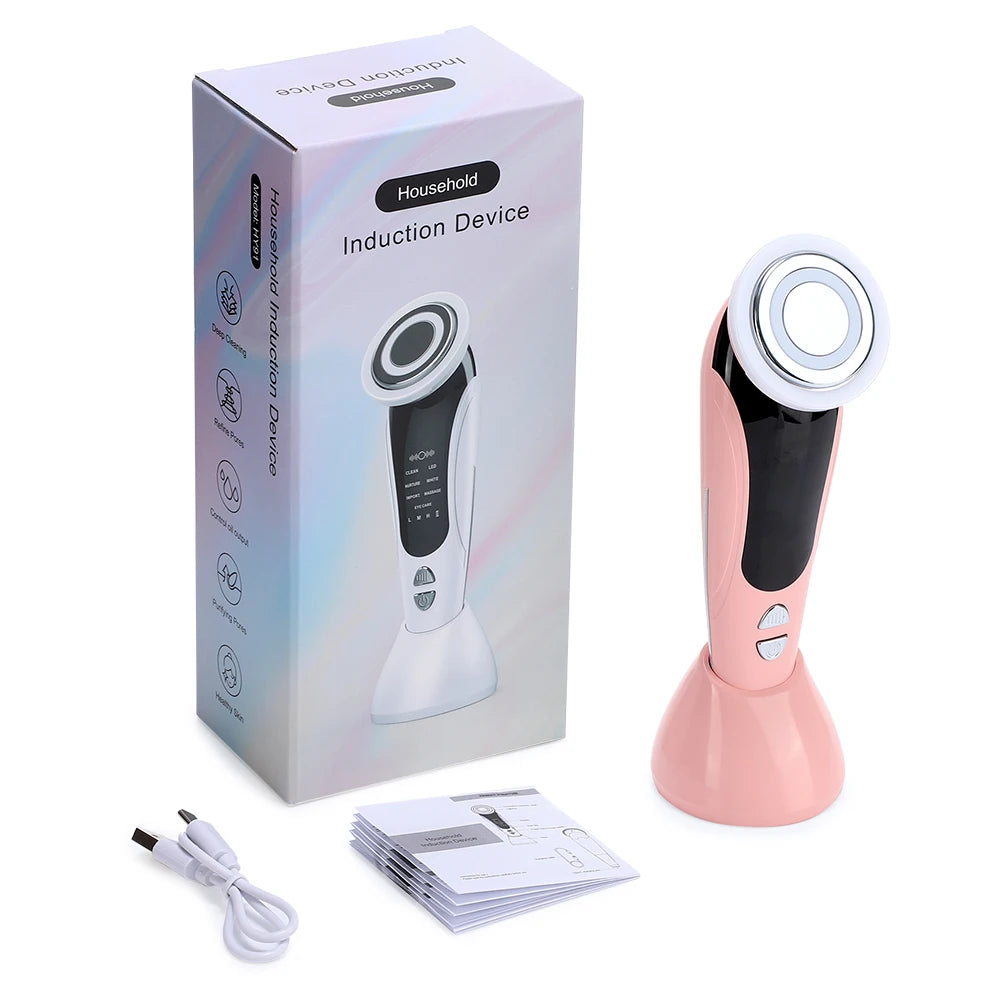7-in-1 RF EMS Facial Massager – Lift & Rejuvenate Skin