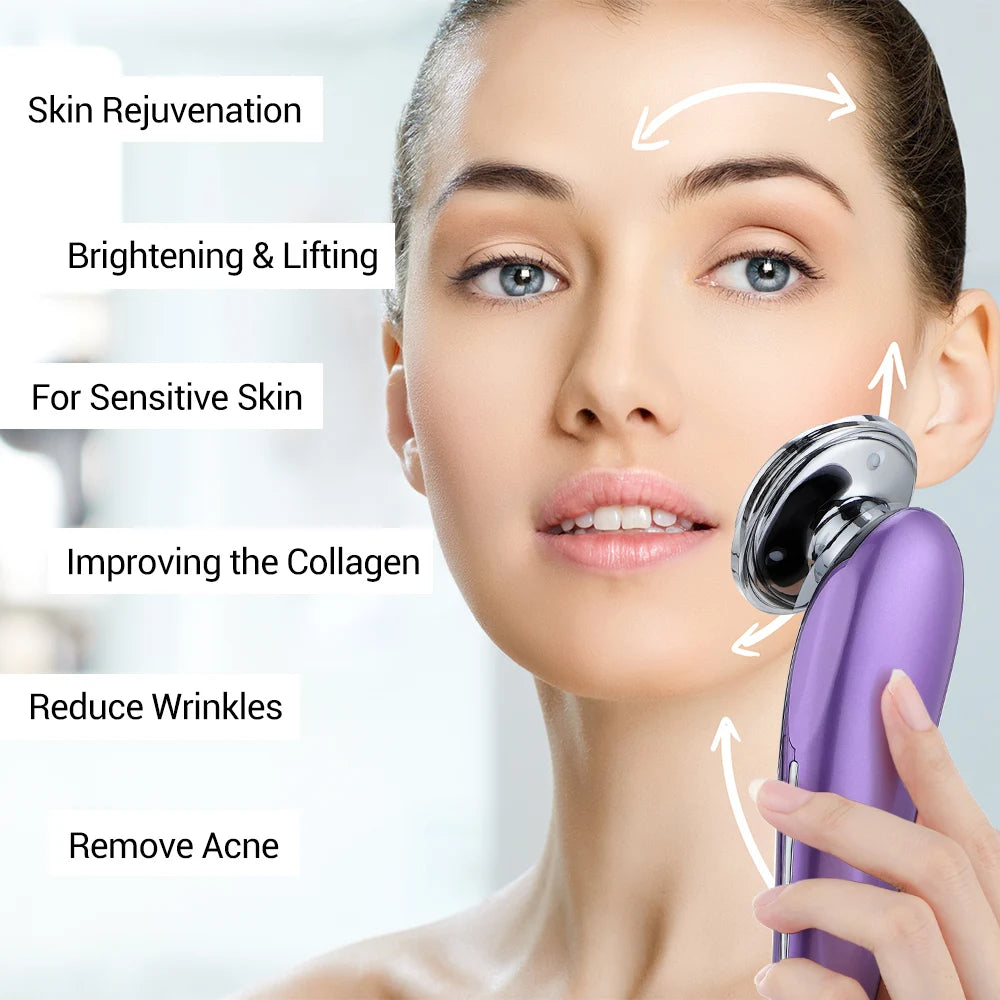 7-in-1 RF EMS Facial Massager – Lift & Rejuvenate Skin